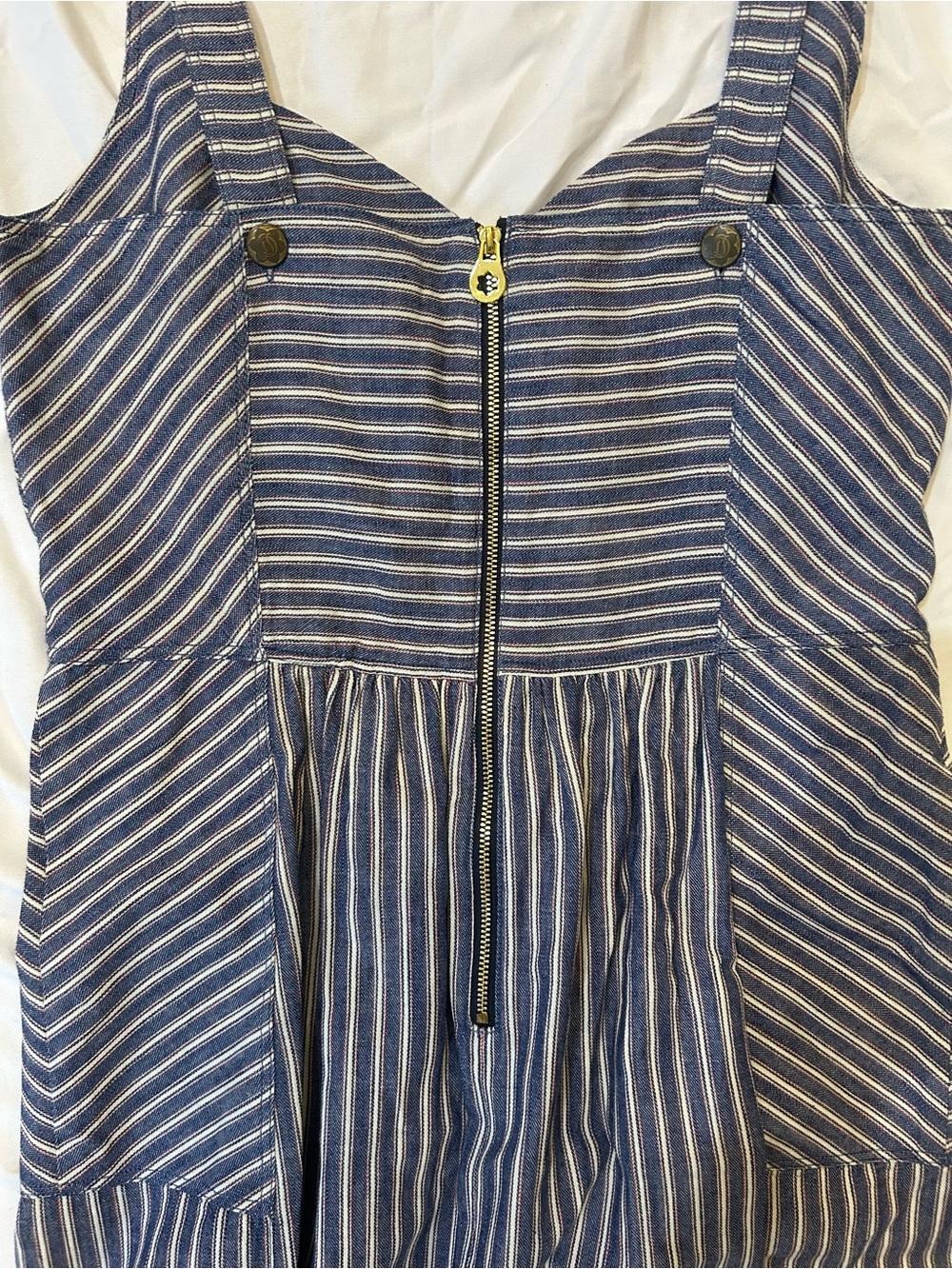 Draper James Striped Navy and White Summer Dress - Picture 4 of 4